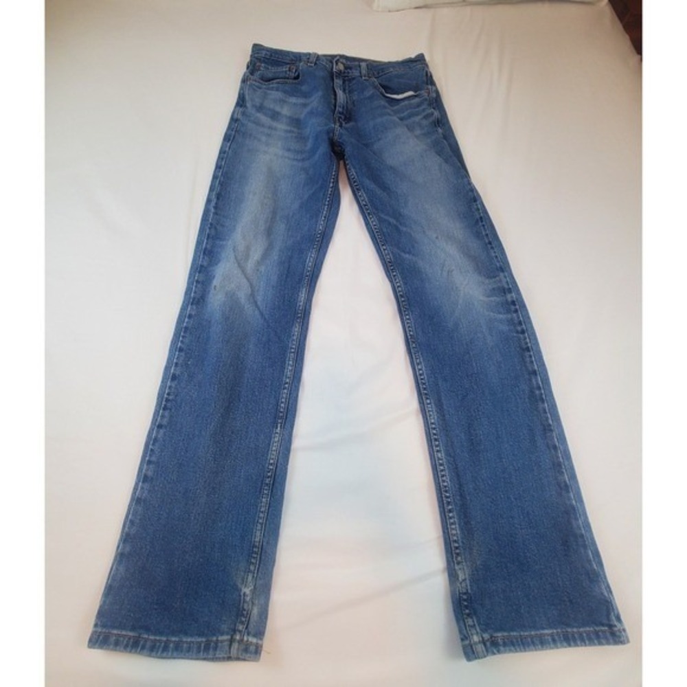 Levis 505 Mens Regular Fit Straight Leg Jeans Tagged 32 x 34 Measures 31 x 31